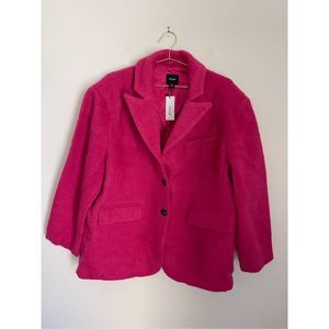 NASTY GAL Plus Size Wool Blazer/Coat Size 16 NWT